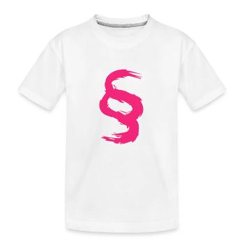 Symbole de paragraphe rose avocat avocat femme juge - T-shirt bio Premium Enfant - blanc - Devant