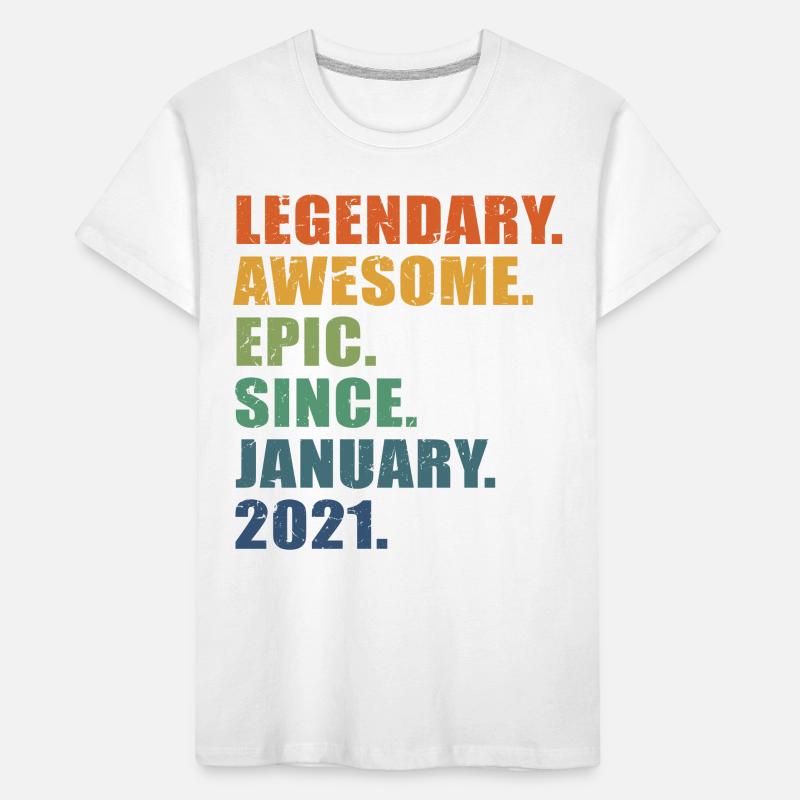 2e anniversaire, janvier 2021, 2e anniversaire T-shirt bio Premium Enfant