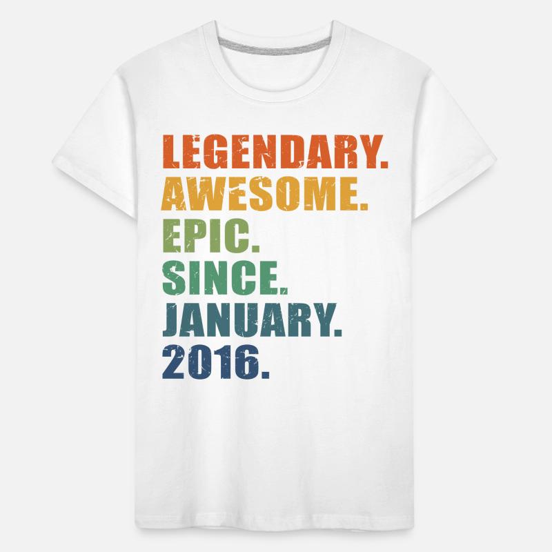 7e anniversaire, janvier 2016, 7e anniversaire T-shirt bio Premium Enfant