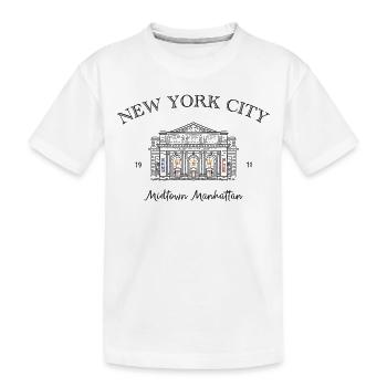 New York City, Manhattan Midtown, USA - Kids' Premium Organic T-Shirt - white - Front