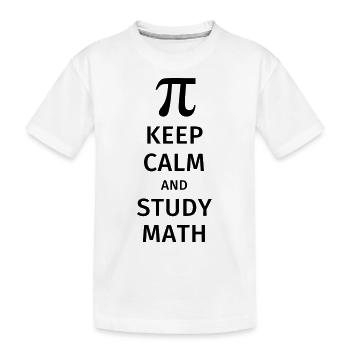 keep calm and study math - T-shirt bio Premium Enfant - blanc - Devant