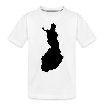 Finnland - Kinder Premium Bio T-Shirt - Weiß - Vorne