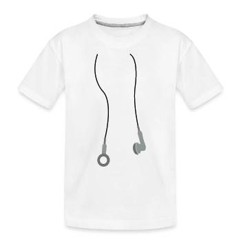 kopfhoerer3 - T-shirt bio Premium Enfant - blanc - Devant