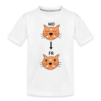 Monday to Friday - Kids' Premium Organic T-Shirt - white - Front