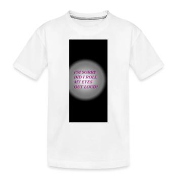 Citation drôle - T-shirt bio Premium Enfant - blanc - Devant