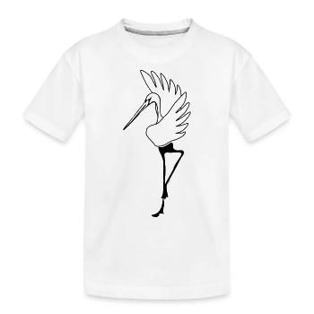 Cigogne - T-shirt bio Premium Enfant - blanc - Devant