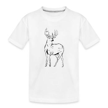 cerf - T-shirt bio Premium Enfant - blanc - Devant