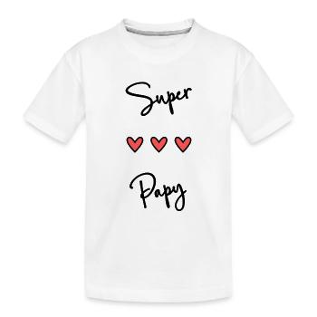 BONNE FÊTE. FÊTE DES MÈRES. FÊTE DES PÈRES. FÊTE - T-shirt bio Premium Enfant - blanc - Devant