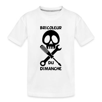 Bricoleur du dimanche (noir) - T-shirt bio Premium Enfant - blanc - Devant