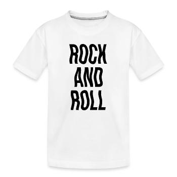 Conception musicale rock and roll - T-shirt bio Premium Enfant - blanc - Devant