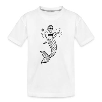 sirène - T-shirt bio Premium Enfant - blanc - Devant
