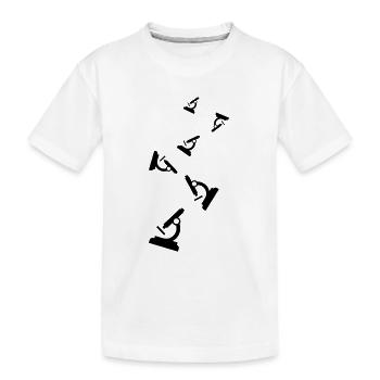 Icône de microscope - T-shirt bio Premium Enfant - blanc - Devant