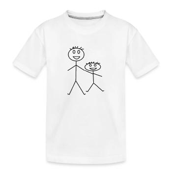 Bruder - Kinder Premium Bio T-Shirt - Weiß - Vorne