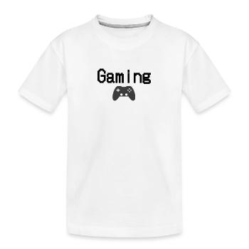 Gaming Klamotten und Dekorationen - Kinder Premium Bio T-Shirt - Weiß - Vorne