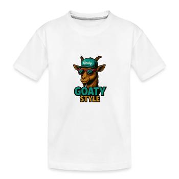 Style chèvre - T-shirt bio Premium Enfant - blanc - Devant