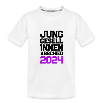 Hen Party 2024 Hen - Kids' Premium Organic T-Shirt - white - Front
