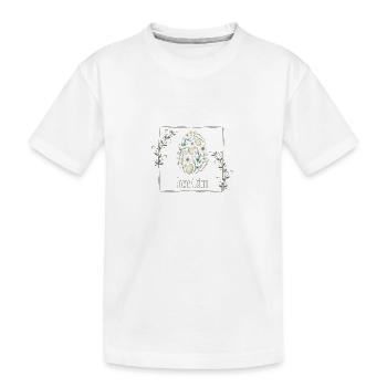 Frohe Ostern - Kinder Premium Bio T-Shirt - Weiß - Vorne