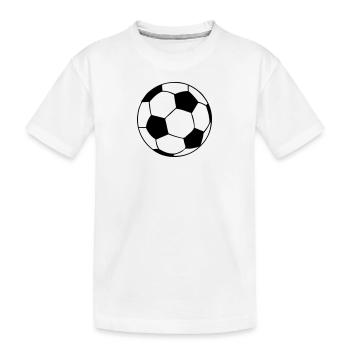 Ballon de football. - T-shirt bio Premium Enfant - blanc - Devant