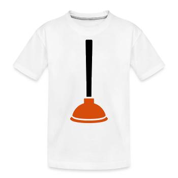 Klempner - Kinder Premium Bio T-Shirt - Weiß - Vorne