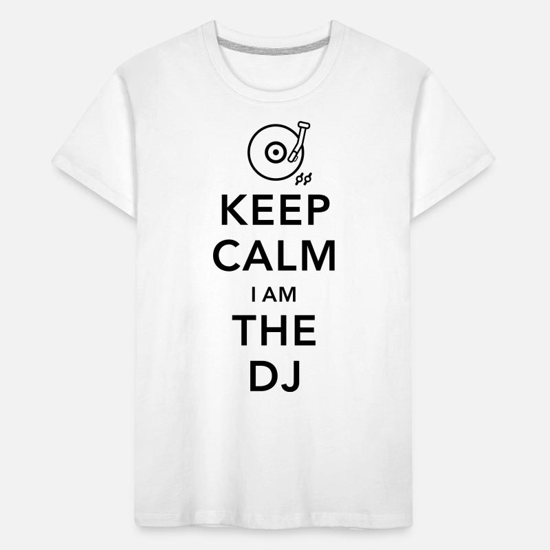 keep calm i am deejay dj Kids' Premium Organic T-Shirt