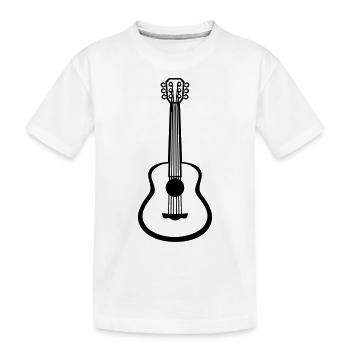 Design Gitarrist Gitarre spielen - Kinder Premium Bio T-Shirt - Weiß - Vorne
