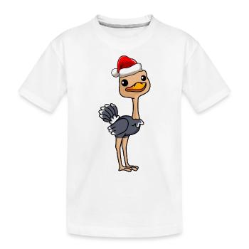 Bouquet BD Noël - T-shirt bio Premium Enfant - blanc - Devant