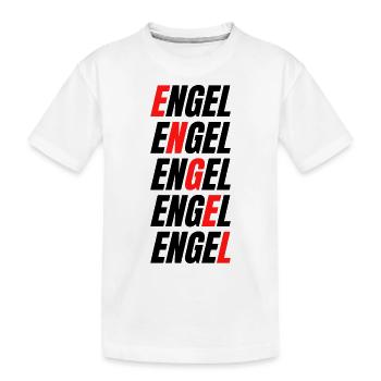 Angel - Kids' Premium Organic T-Shirt - white - Front