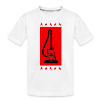 Nettoyage du symbole de l’aspirateur - T-shirt bio Premium Enfant - blanc - Devant