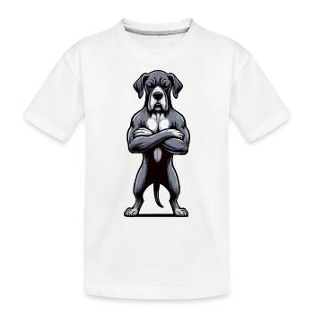 Great Dane Great Dane Owner Great Dane Fan - Kids' Premium Organic T-Shirt - white - Front