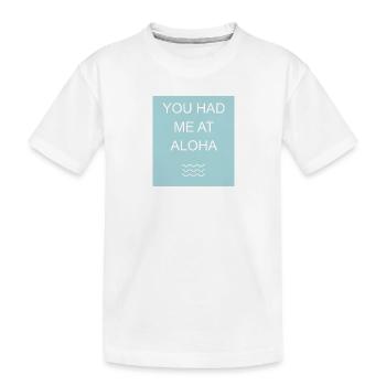 Aloha Citation Graphique - T-shirt bio Premium Enfant - blanc - Devant
