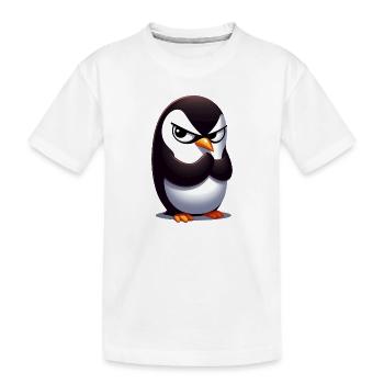 Penguin Funny Animals - Kids' Premium Organic T-Shirt - white - Front