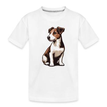 Jack Russell Terrier - Kids' Premium Organic T-Shirt - white - Front