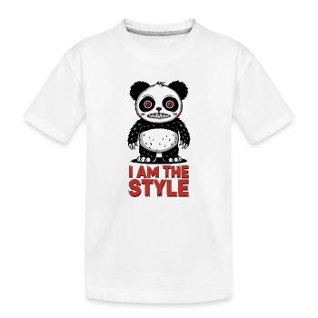 Panda je suis le style - T-shirt bio Premium Enfant - blanc - Devant