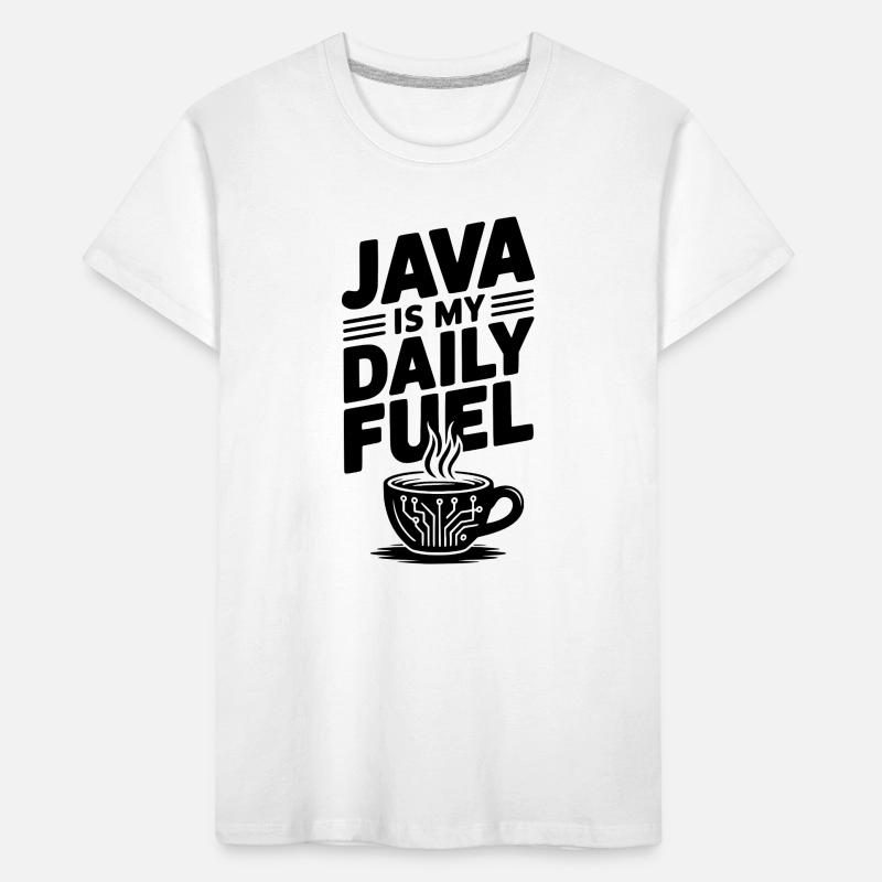 Java est mon carburant quotidien T-shirt bio Premium Enfant