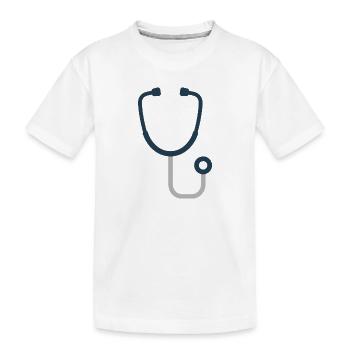 Stéthoscope | Symbole pour les médecins et les infirmières - T-shirt bio Premium Enfant - blanc - Devant