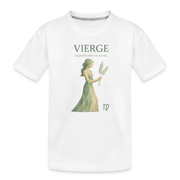 Signe astrologique de la Vierge - Astrologie - T-shirt bio Premium Enfant - blanc - Devant