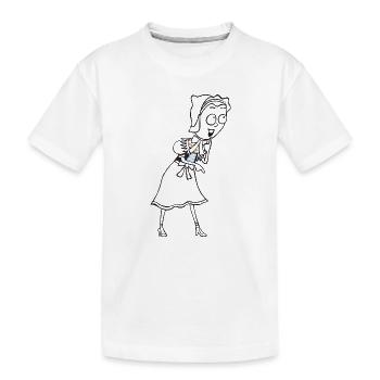 SERBSKA JANKA - kontur - - Kinder Premium Bio T-Shirt - Weiß - Vorne