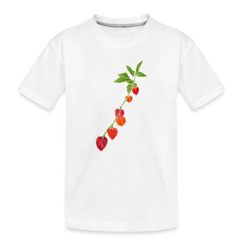 Illustration géométrique de lanterne fleur - T-shirt bio Premium Enfant - blanc - Devant