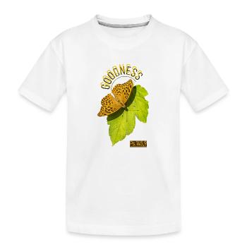 Goodness Butterfly - Kinder Premium Bio T-Shirt - Weiß - Vorne