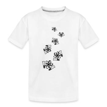 Test Tube Symbol - Kids' Premium Organic T-Shirt - white - Front