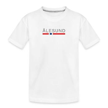 Alesund Norwegen - Kinder Premium Bio T-Shirt - Weiß - Vorne