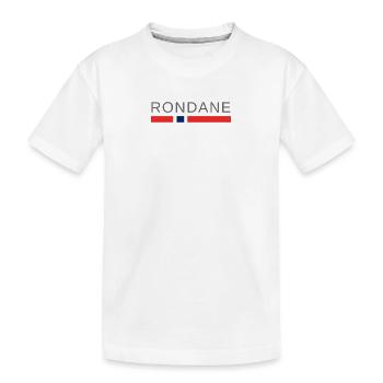 Rondane Norwegen - Kinder Premium Bio T-Shirt - Weiß - Vorne