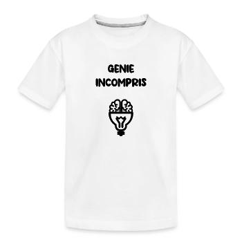 Génie incompris - T-shirt bio Premium Enfant - blanc - Devant