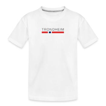 Trondheim Norwegen - Kinder Premium Bio T-Shirt - Weiß - Vorne