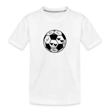 Football - T-shirt bio Premium Enfant - blanc - Devant