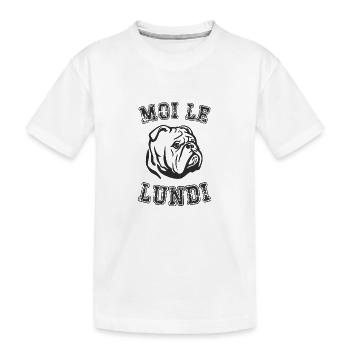 moi le lundi - T-shirt bio Premium Enfant - blanc - Devant