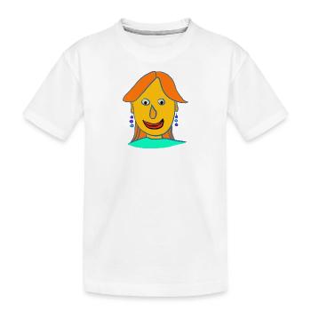 Beauty - Kinder Premium Bio T-Shirt - Weiß - Vorne