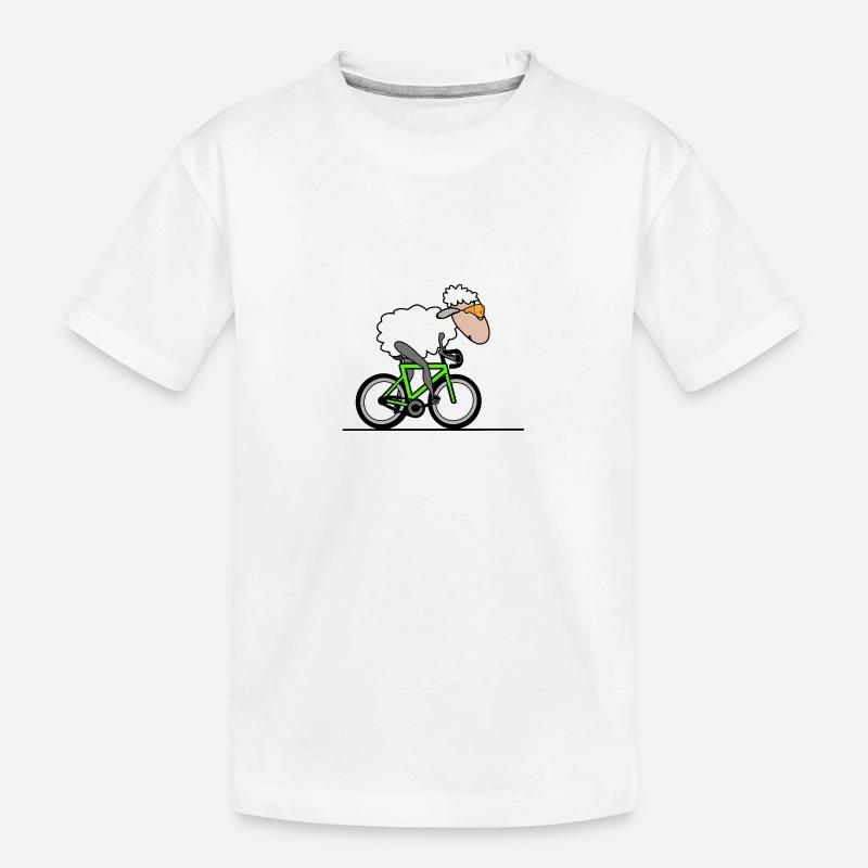 Moutons cyclistes - T-shirt bio Premium Enfant - blanc