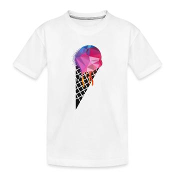 crème glacée - T-shirt bio Premium Enfant - blanc - Devant