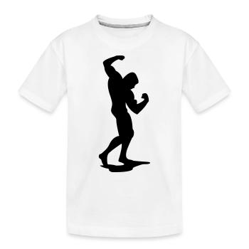 Pose - Kinder Premium Bio T-Shirt - Weiß - Vorne